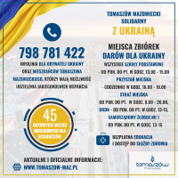 Pomoc dla Ukrainy - zwiększamy liczbę punktów zbiórki 