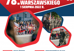 Zaproszenie na upamiętnienie 78. rocznicy wybuchu Powstania Warszawskiego