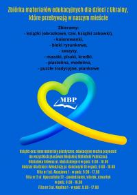 Zbiórka materiałów edukacyjnych dla dzieci z Ukrainy